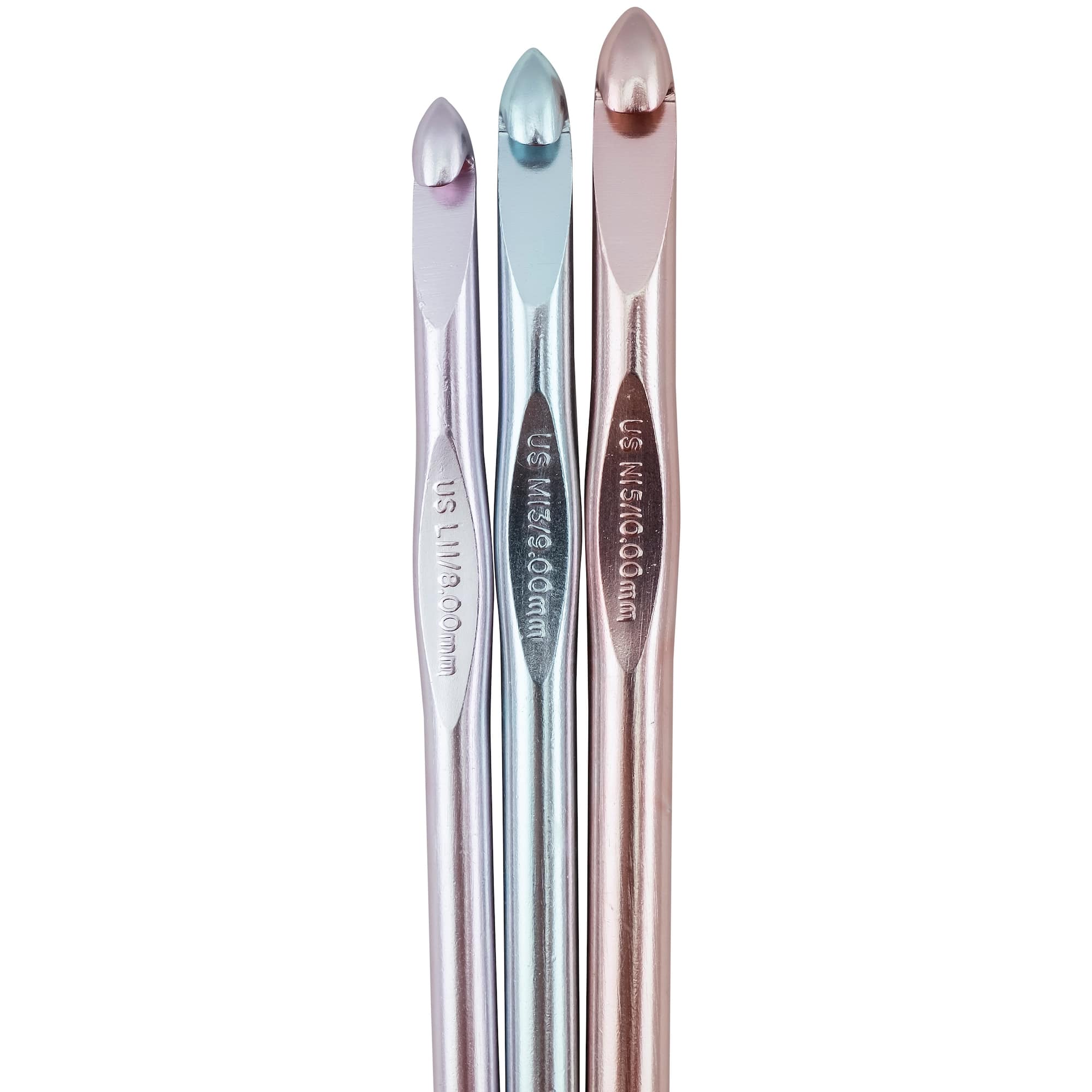 Susan Bates® Silvalume® Aluminum Crochet Hook Set, L11-N15